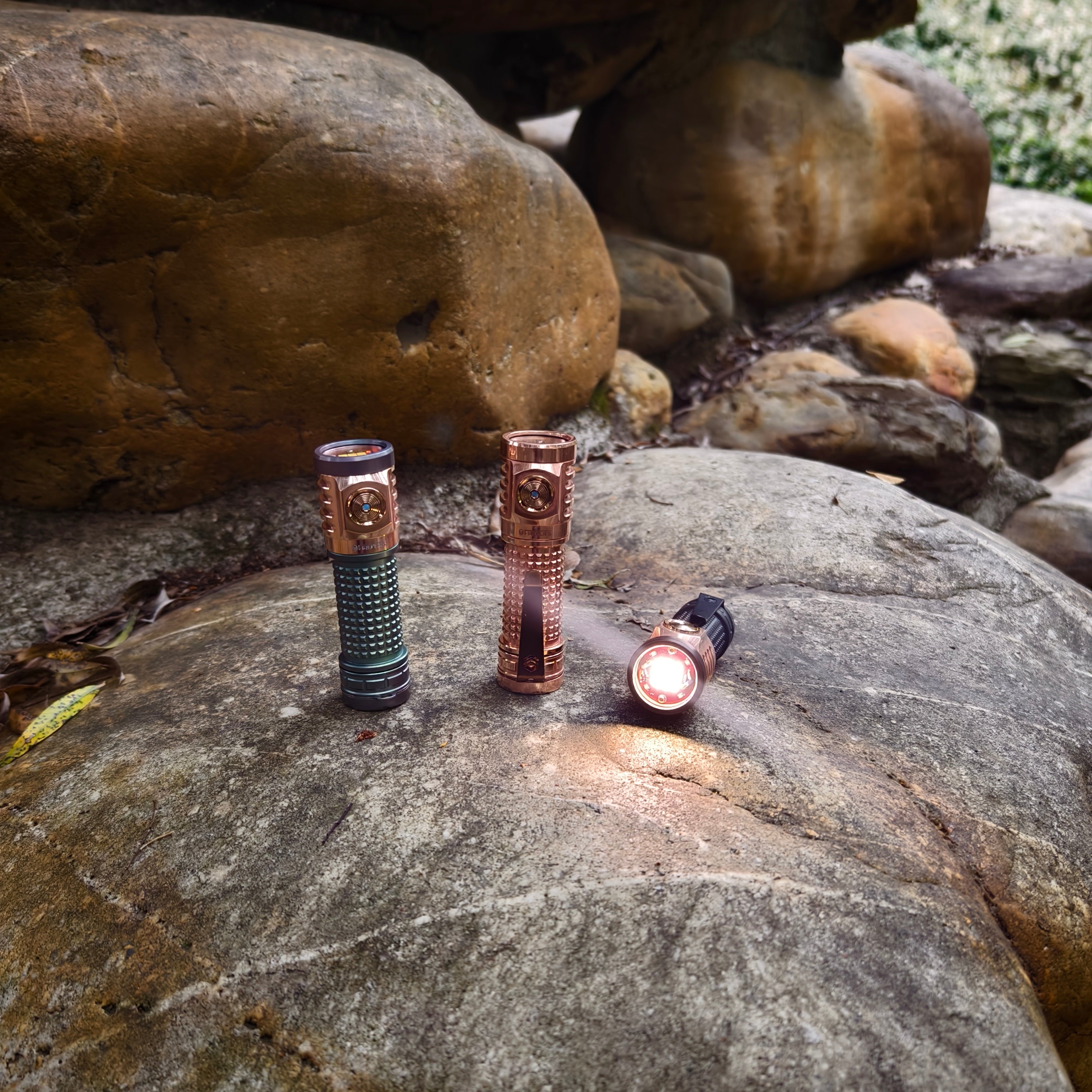 NOV-Mu V2S - Copper & Ti-Cu – Fireflies outdoor Flashlights